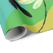 Mod-Libellen Geschenkpapier (Rolleneckpunkt)