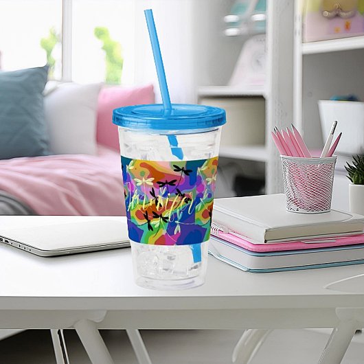 Mod-Libellen personalisiert Acryltrinkbecher