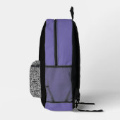 Mod Lila Monogramm-Backpack Bedruckter Rucksack (Rechts)