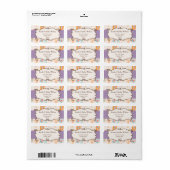 Mod lila, Rücksendekennzeichen Adressaufkleber (Vorne)