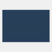 Mod Links Geometrisches Muster Mitte des dunkelbla Geschenkpapier Set (Vorderseite 2)