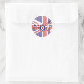 Mod Logo 2 Runde Union Jack Aufkleber (Tasche)
