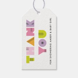 Mod Mama Baby Shooter Vielen Dank Tag Geschenkanhänger