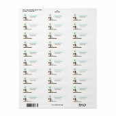 Mod Mama Grüne PRINTABLE ADRESSE ETIKETTEN (Vorne)