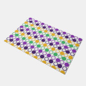 Mod Mardi Gras Dots Fußmatte (Schrägansicht)