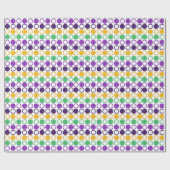 Mod Mardi Gras Dots Geschenkpapier (Flach)