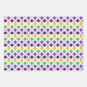 Mod Mardi Gras Dots Geschenkpapier Set (Vorderseite)