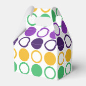 Mod Mardi Gras Dots Geschenkschachtel (Rückseite)