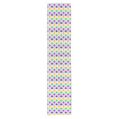 Mod Mardi Gras Dots Kurzer Tischläufer (Vorderseite)