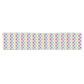 Mod Mardi Gras Dots Kurzer Tischläufer (Horizontal)