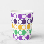Mod Mardi Gras Dots Pappbecher (Rechts)