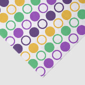 Mod Mardi Gras Dots Seidenpapier (Ausschnitt)