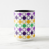 Mod Mardi Gras Dots Tasse (Zentrum)