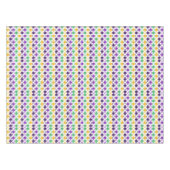 Mod Mardi Gras Dots Tischdecke (Vorderseite (Horizontal))