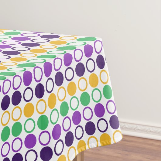 Mod Mardi Gras Dots Tischdecke (Beispiel)