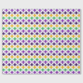 Mod Mardi Gras Punkte Geschenkpapier (Flach)