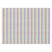 Mod Mardi Gras Punkte Tischdecke (Vorderseite (Horizontal))