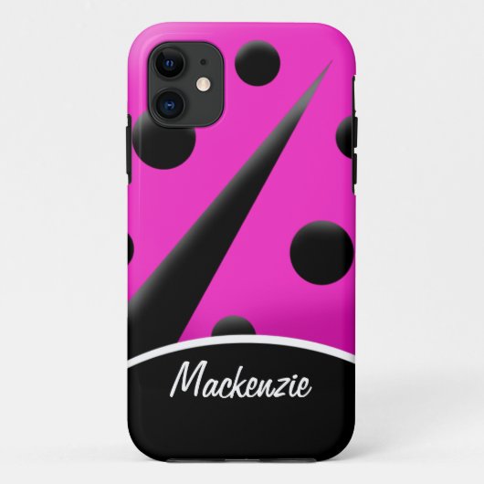 Mod-Marienkäfer (heißes Rosa) iPhone 5 Case-Mate iPhone Hülle (Rückseite)