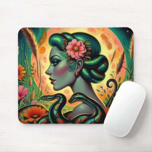 Mod Medusa Mousepad (Mit Mouse)