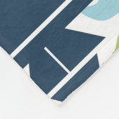 Mod Meereslebewesen, Meerestiere, Nautische Gewohn Fleecedecke (Ecke)