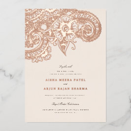 Mod Mehandi Einladung zur Hochzeit