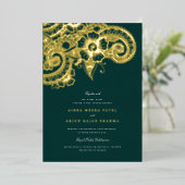 Mod Mehandi Einladung zur Hochzeit (Stehend vorne)