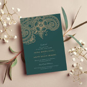 Mod Mehandi Einladung zur Hochzeit