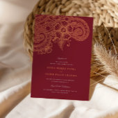 Mod Mehandi Einladung zur Hochzeit