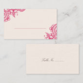 Mod Mehandi Wedding Escort Cards Platzkarte (Vorne/Hinten)
