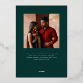 Mod Mehandi Wedding Save the Date Folieneinladung (Rückseite)