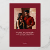 Mod Mehandi Wedding Save the Date Folieneinladung (Rückseite)