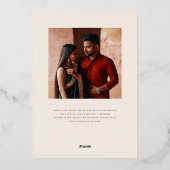 Mod Mehandi Wedding Save the Date Folieneinladung (Rückseite)