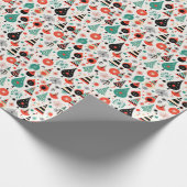 MOD Mid Century Modernes Atomfestival Geschenkpapier (Ecke)