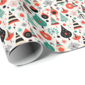 MOD Mid Century Modernes Atomfestival Geschenkpapier (Rolleneckpunkt)