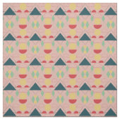 Mod Mitte des Jahrhunderts rosa geometrisch Stoff (Muster)