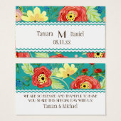 Mod Modern Floral Ranunculus Leaf Rose Bracket (Vorne & Hinten)