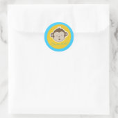 Mod Monkey-Aufkleber Runder Aufkleber (Tasche)