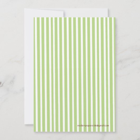 Mod Monkey Baby Dusche Einladung (Rückseite)