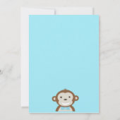 Mod Monkey Birthday Party Einladungen für Jungen (Rückseite)