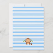 Mod Monkey Boy Birthday Einladung (Rückseite)