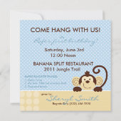 Mod Monkey Geburtstag Einladung (Rückseite)