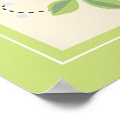 Mod Monkey Personalisiert Custom Baby Name Poster (Ecke)