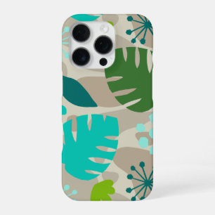 Mod Monstera Blatt Abstract Hawaiian Tropisch Taup iPhone 16 Pro Hülle