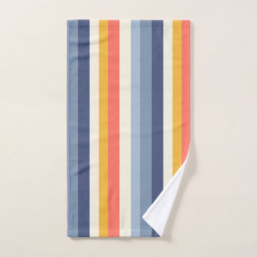 Mod Monstera Leaf Abstrakt Hawaiian Tropical - Blu Badhandtuch Set (Handtuch)