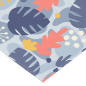 Mod Monstera Leaf Abstrakt Hawaiian Tropical - Blu Kurzer Tischläufer (Ecke)