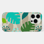 Mod Monstera Leaf Abstrakt Hawaiian Tropical Taupe Case-Mate iPhone Hülle (Rückseite (Horizontal))