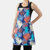 Mod Monstera Leaf Abstrakt Hawaiische Tropische Ma Schürze (InSitu)