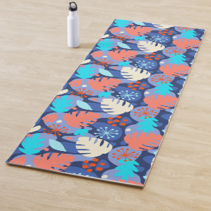 Mod Monstera Leaf Abstrakt Hawaiische Tropische Ma Yogamatte