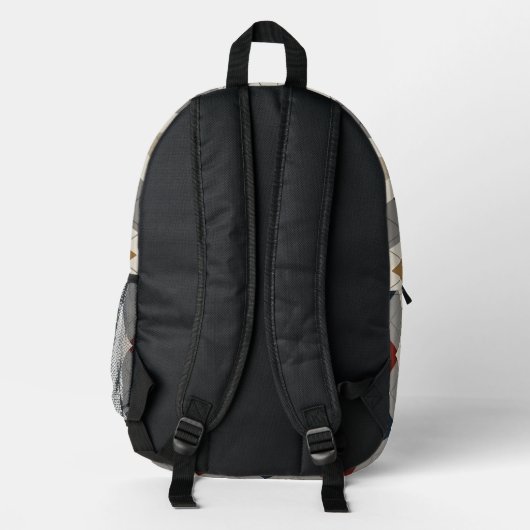 Mod Mosaic Bedruckter Rucksack (Rückseite)