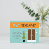 Mod Moving Announction Postcard Ankündigungspostkarte (Stehend Vorderseite)